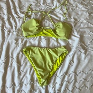 sparkly green dippin daisys bikini